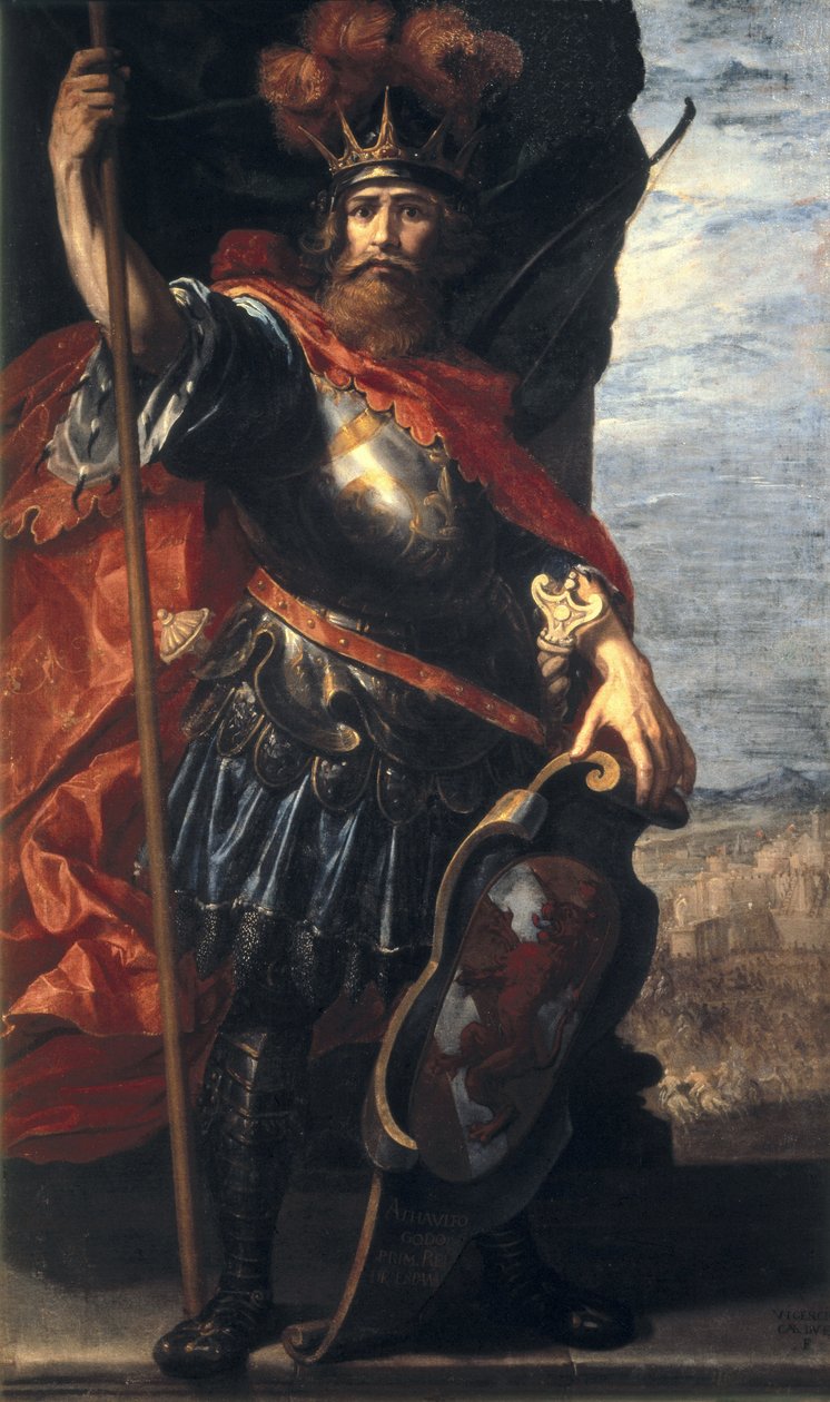 Retrato de Ataúlfo, rey de los visigodos de Vincenzo Carducci