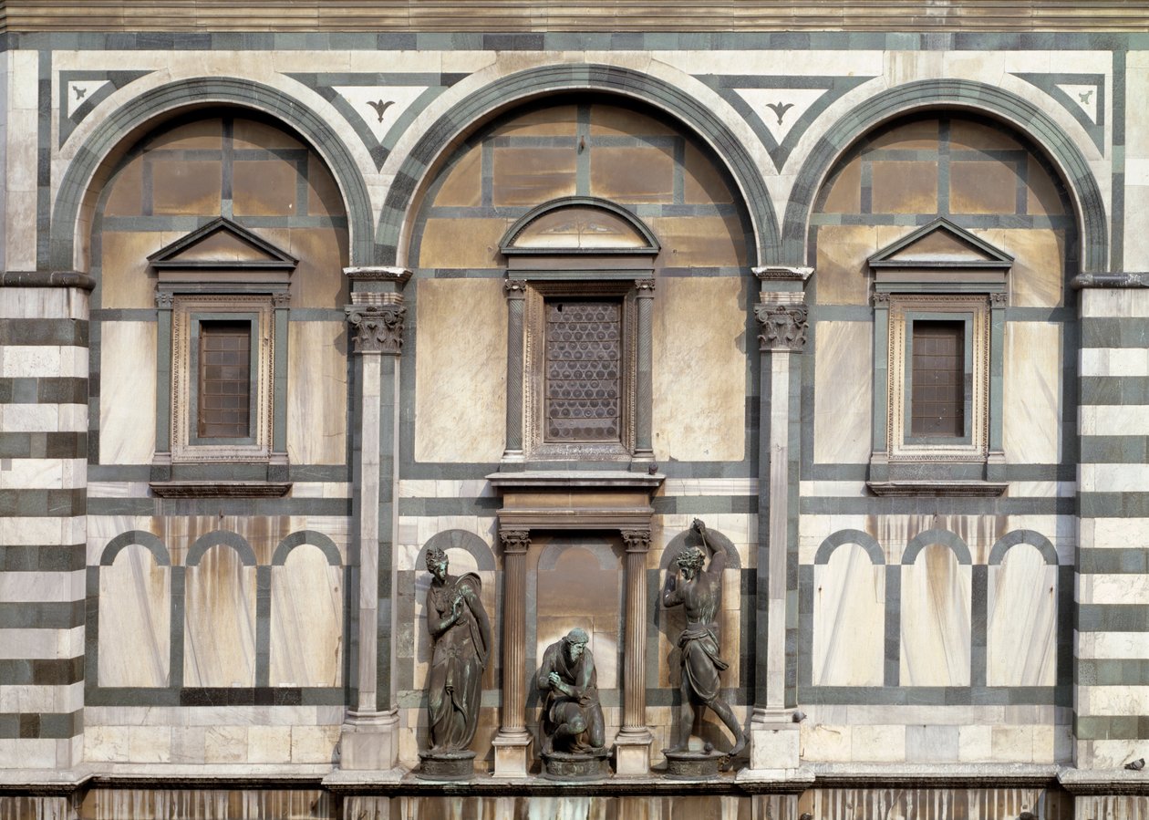 San Juan Bautista, su verdugo y Salomé (detalle) - escultura 1571 de Vincenzo Danti