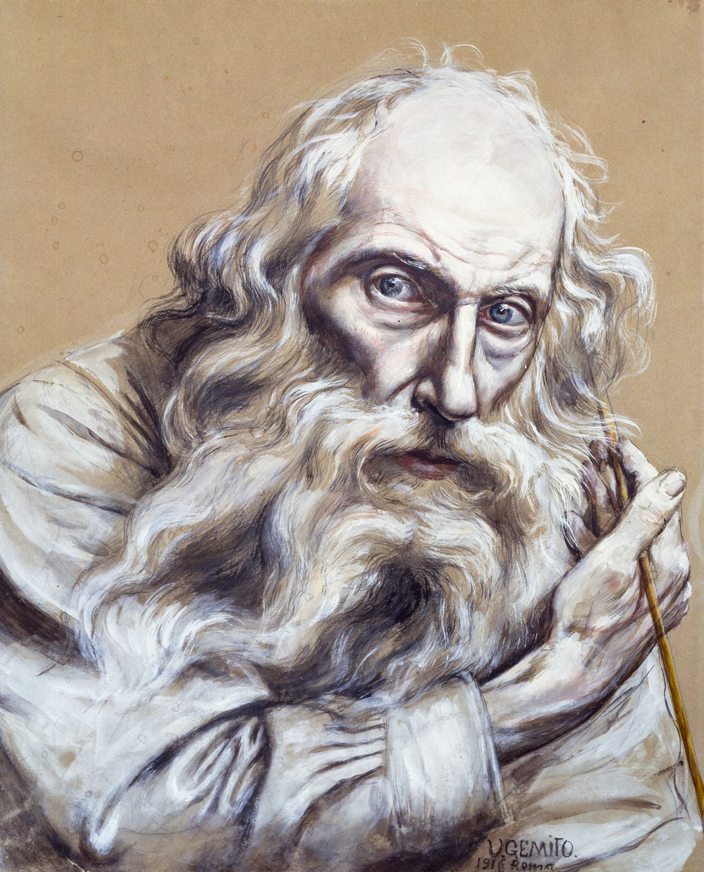 Autorretrato, por Vincenzo Gemito (1852-1929) de Vincenzo Gemito