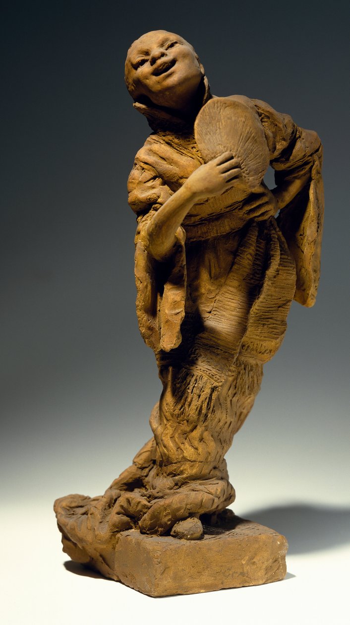 Cantante, por Vincenzo Gemito, estatua de terracota, Italia de Vincenzo Gemito