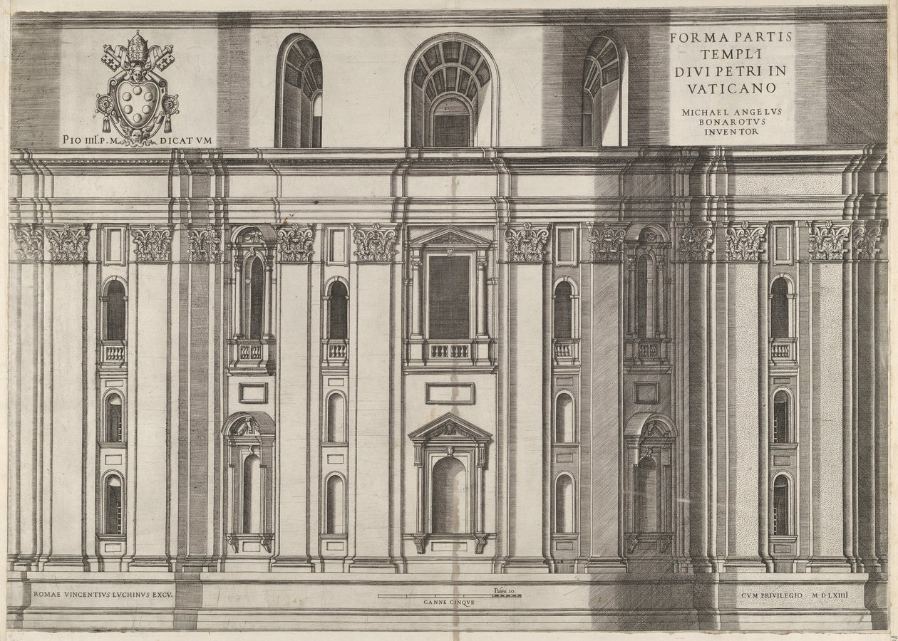 Speculum Romanae Magnificentiae: San Pedro, 1564 de Vincenzo Luchino