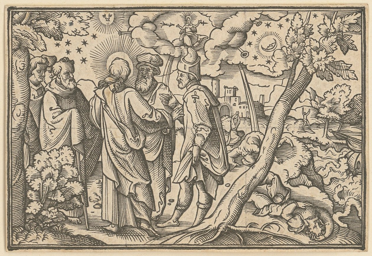 Cristo profetiza la destrucción de Jerusalén de Virgil Solis