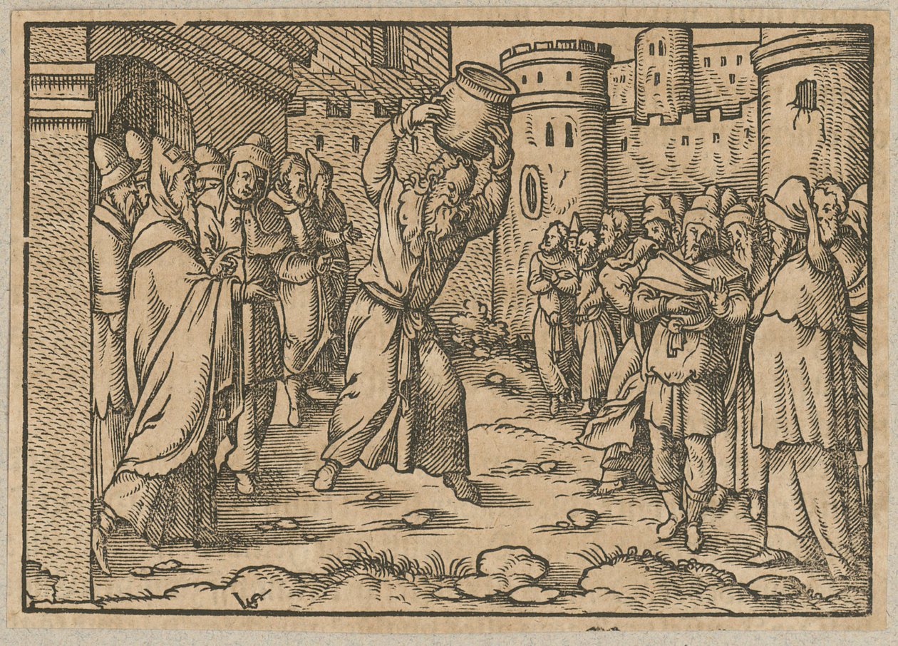 Jeremías con la jarra de barro de Virgil Solis
