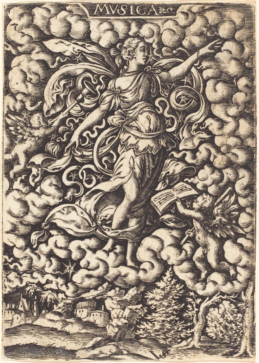 Música, siglo XVI de Virgilius, the elder Solis