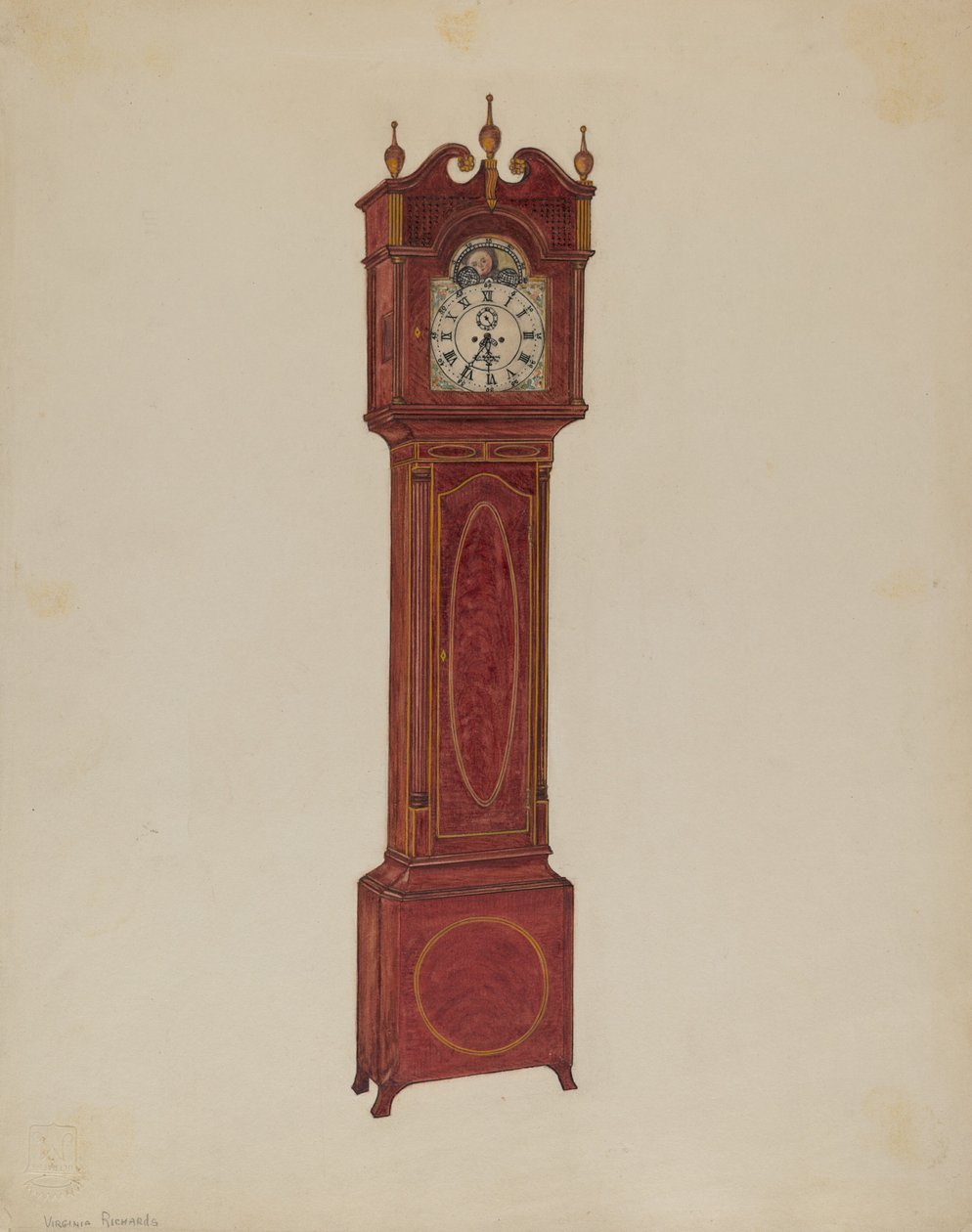 Reloj alto de Virginia Richards