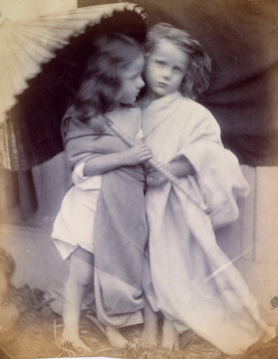 Paul y Virginia bajo una sombrilla, c.1855-65 de Viscountess Hawarden