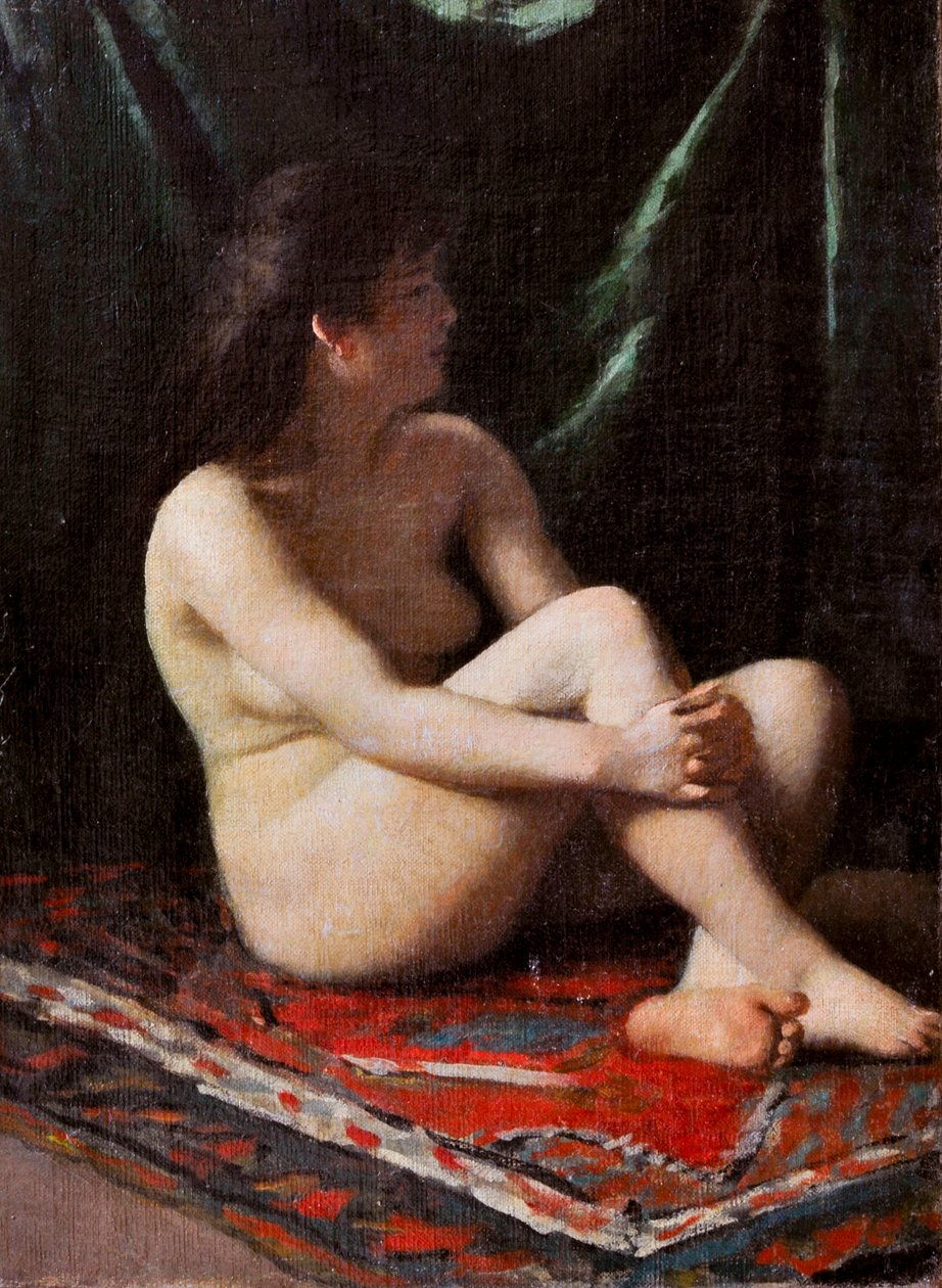 Desnudo, c.1865-68 (óleo sobre lienzo) de Vito d