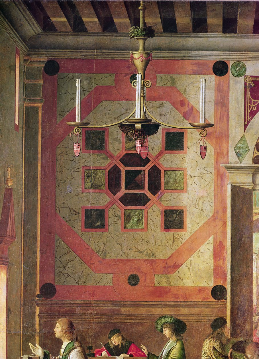 (detalle) de la Partida de los Embajadores Ingleses, del Ciclo de Santa Úrsula, c.1498 de Vittore Carpaccio