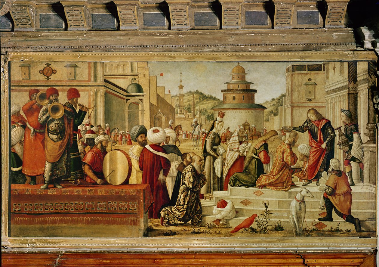 San Jorge Bautizando al Gentil, 1501-07 de Vittore Carpaccio
