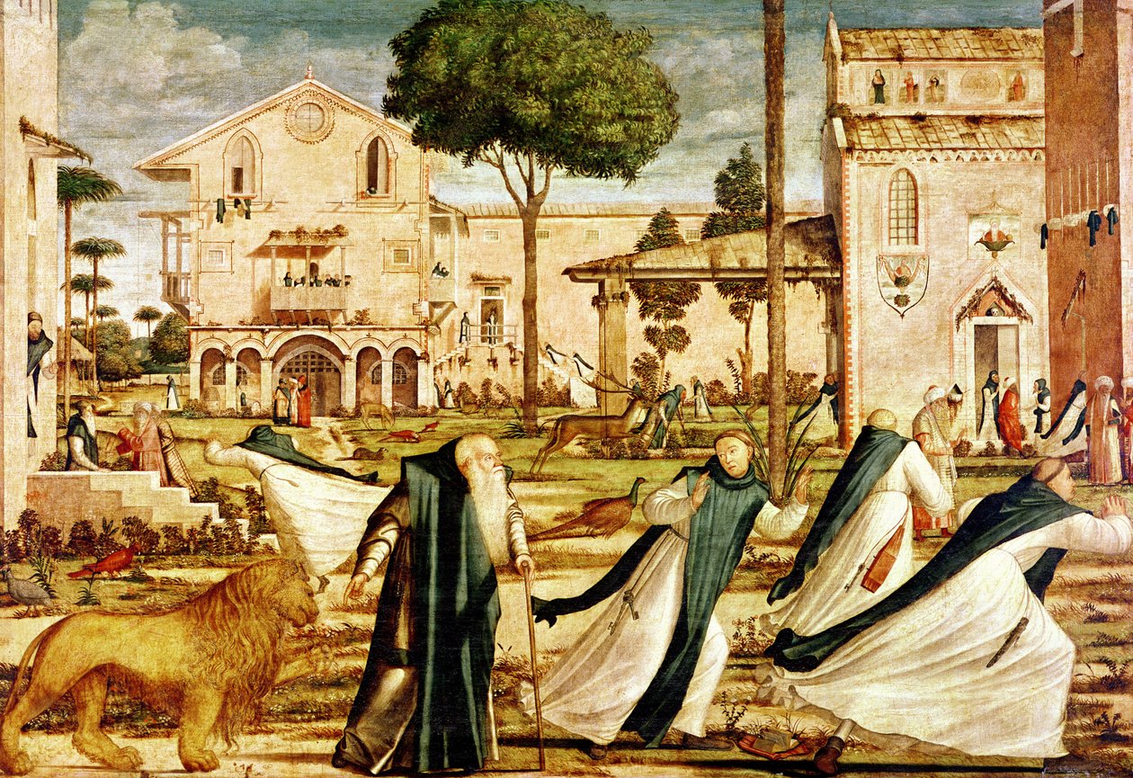 San Jerónimo y el León en el Monasterio, 1501-09 de Vittore Carpaccio