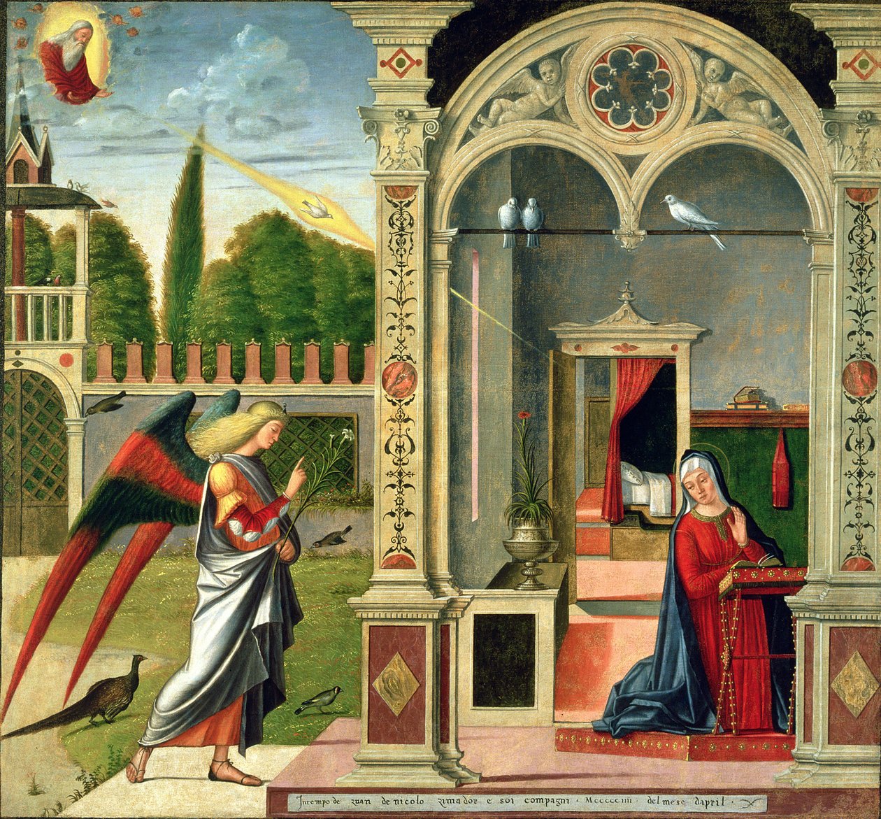 La Anunciación de Vittore Carpaccio