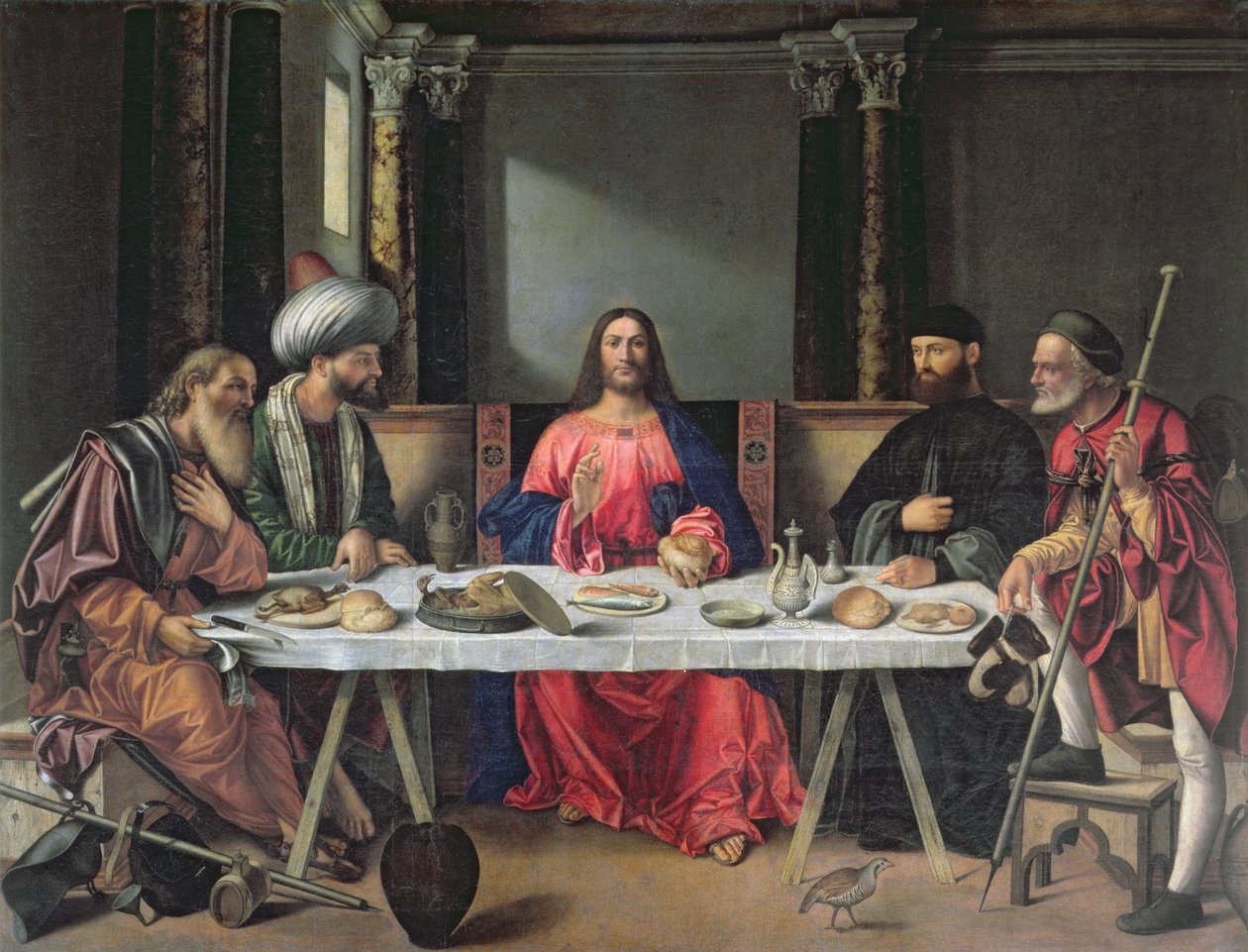 La Cena en Emaús de Vittore Carpaccio