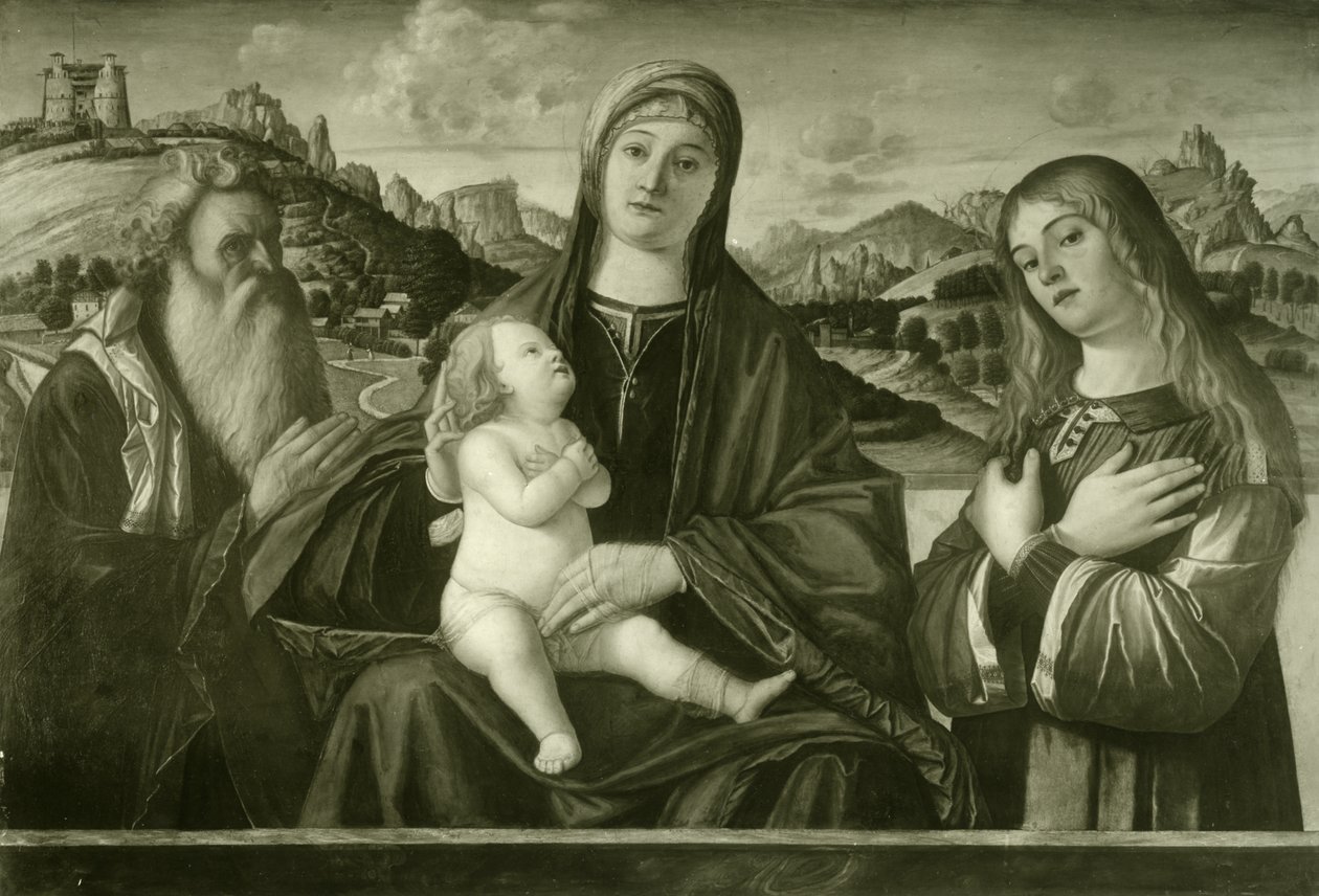 Carpaccio - María con el Niño y dos santos, Ident. nº 14 de Vittore Carpaccio