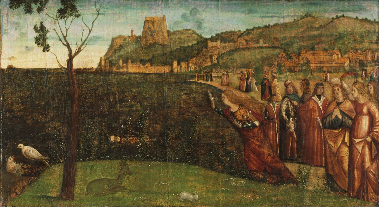 Carpaccio - La metamorfosis de Alción, c. 1502-1507 de Vittore Carpaccio