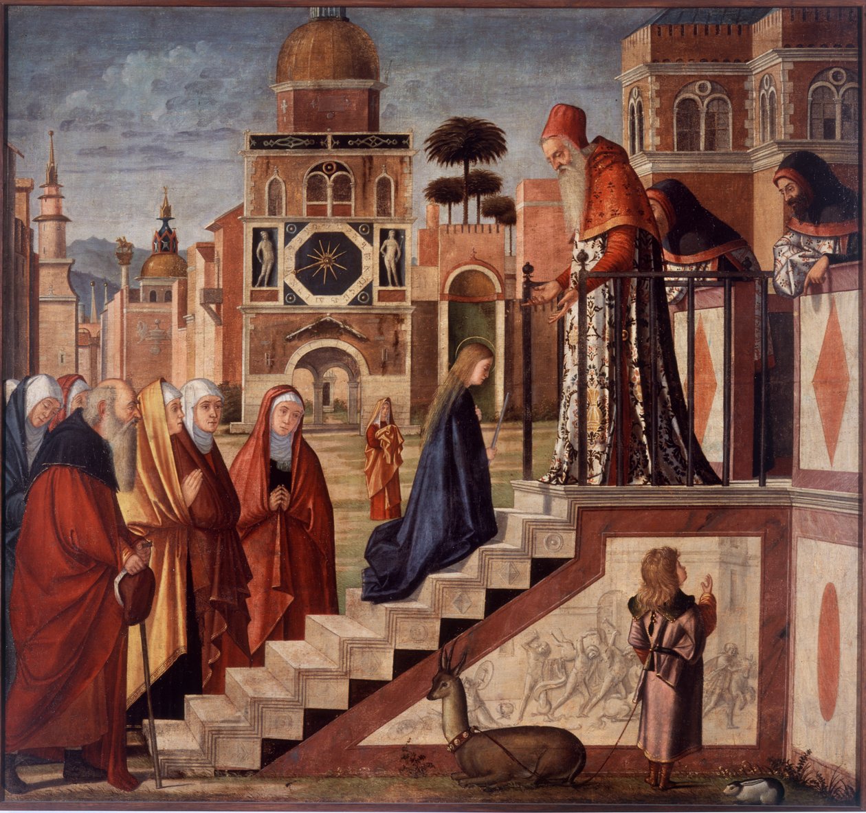 Presentación de la Virgen en el Templo de Vittore Carpaccio