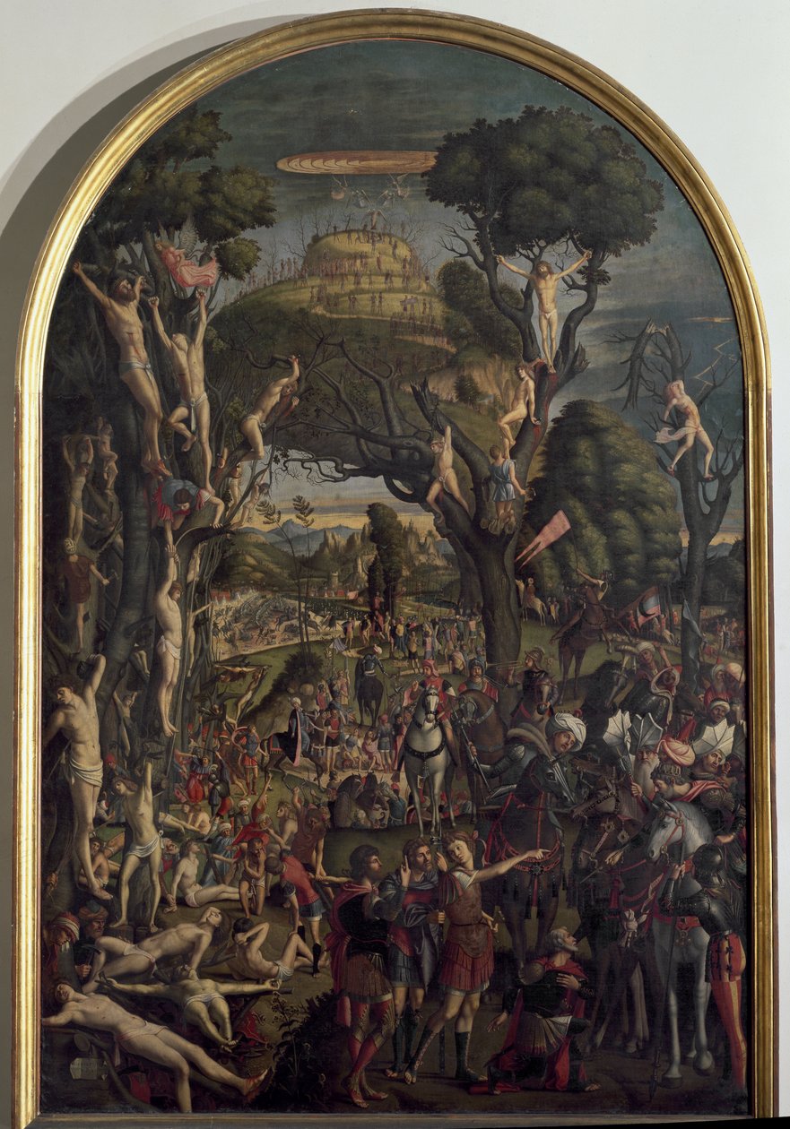La crucifixión de los diez mil mártires en el Monte Ararat de Vittore Carpaccio
