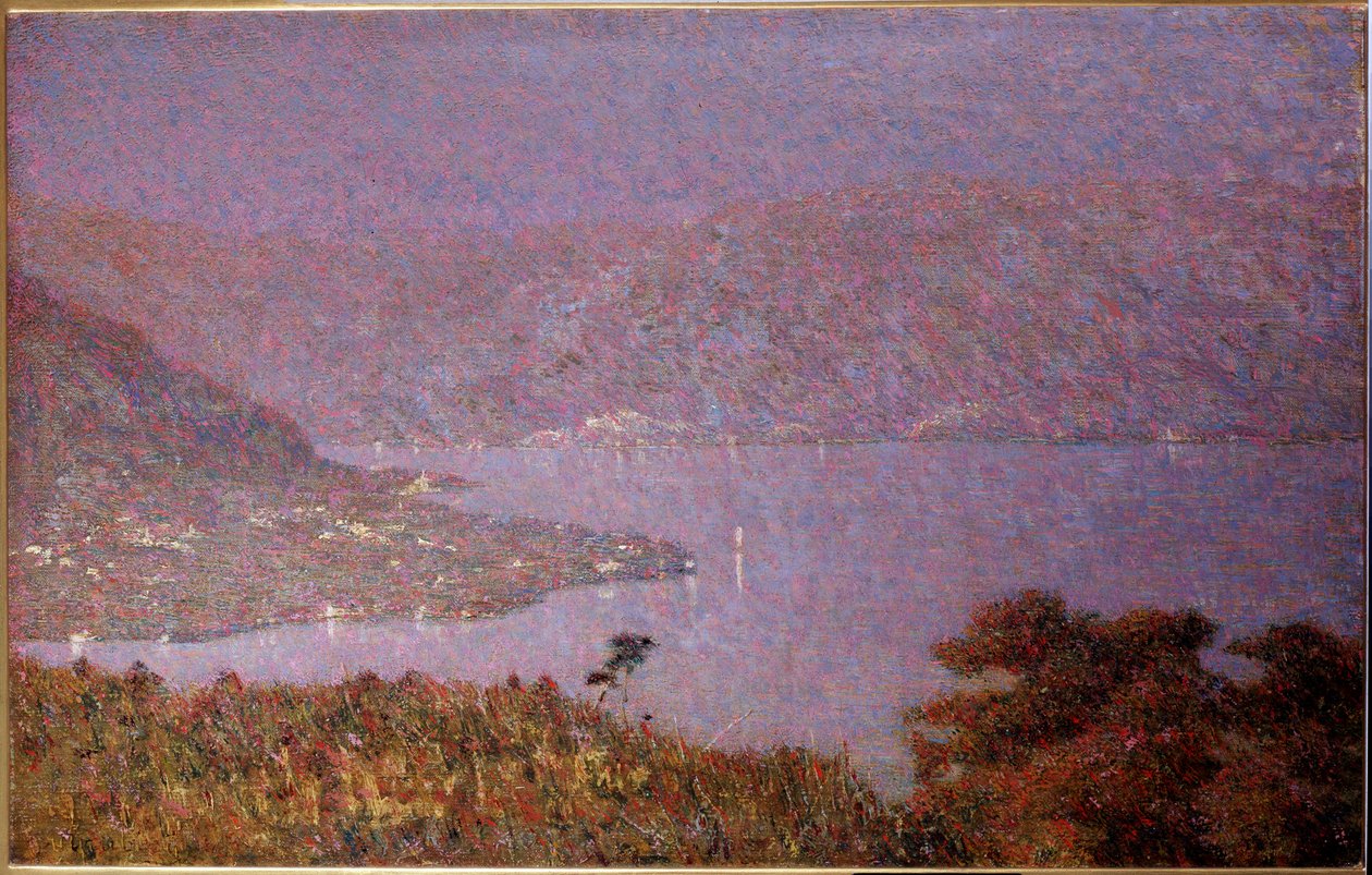 Perla de amor (Nebbiolina sul lago) (Niebla en el lago) de Vittore Grubicy de Dragon