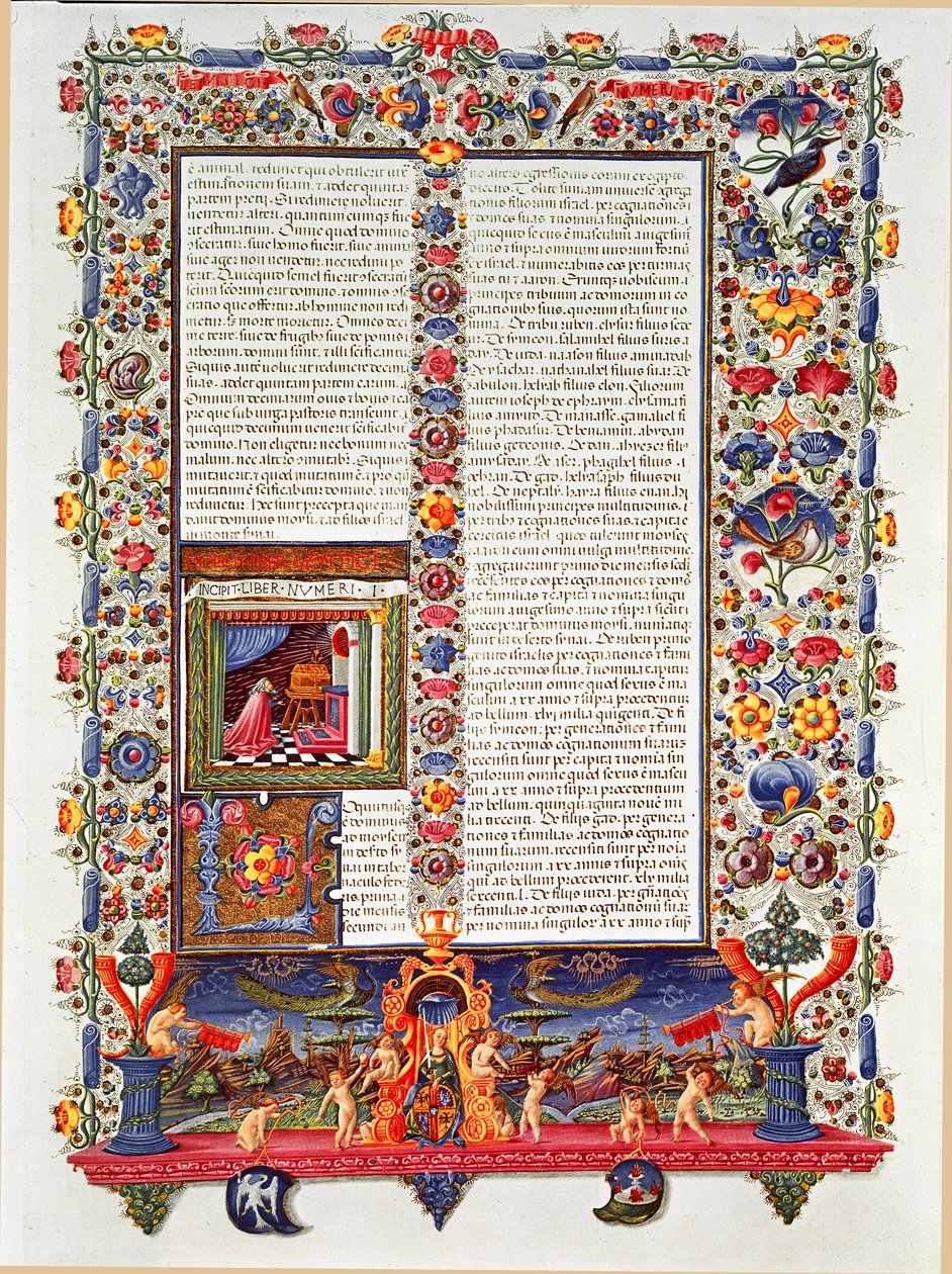 Página del manuscrito de la Biblia de Borso d
