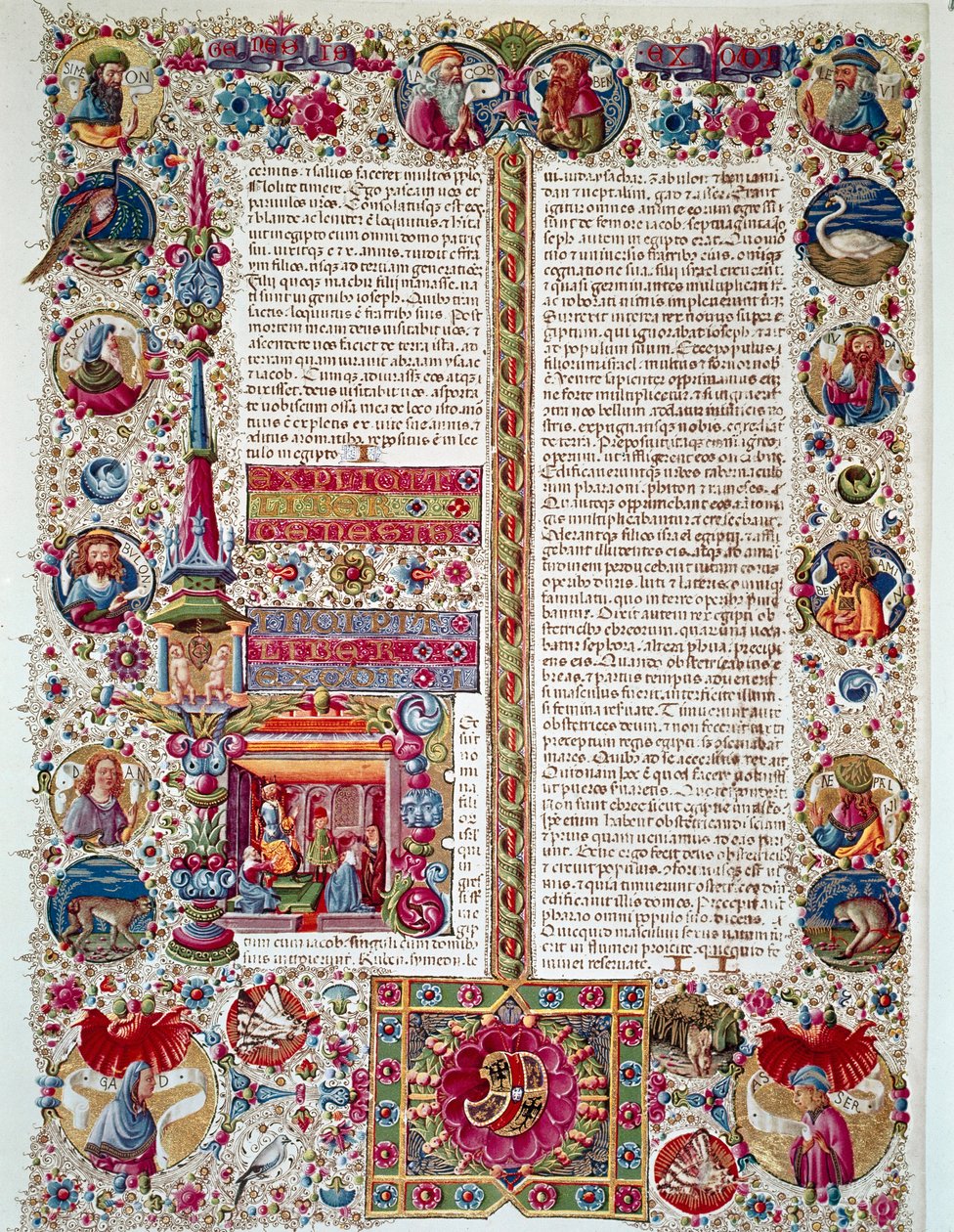 Página del manuscrito de la Biblia de Borso d