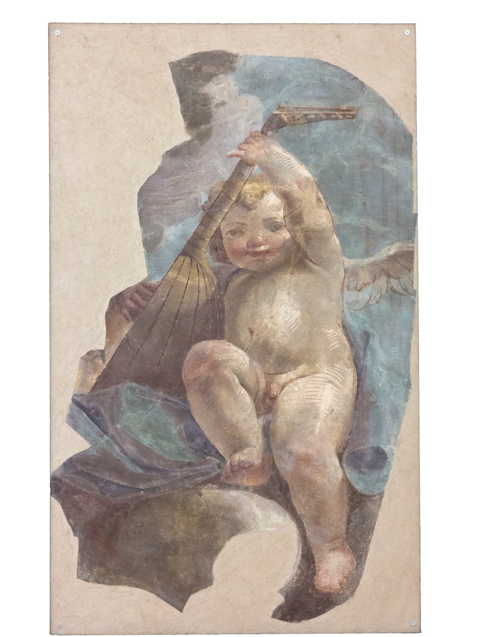 Frescos de ángeles, originarios de la iglesia de San Agustín de Vittorio Maria Bigari