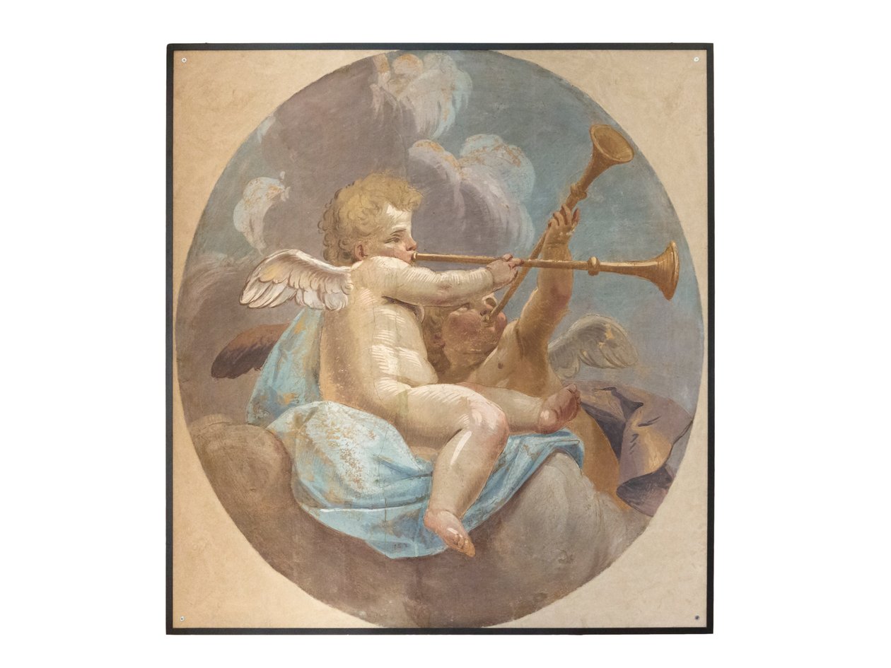 Frescos de ángeles, originarios de la iglesia de San Agustín de Vittorio Maria Bigari