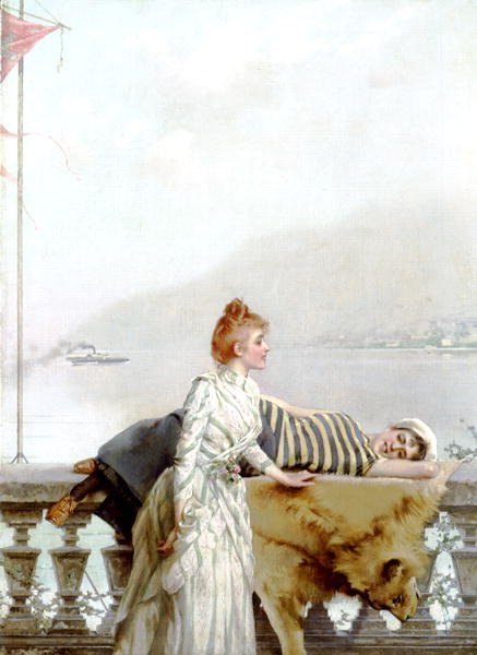 Soñadores (uno de un par) de Vittorio Matteo Corcos