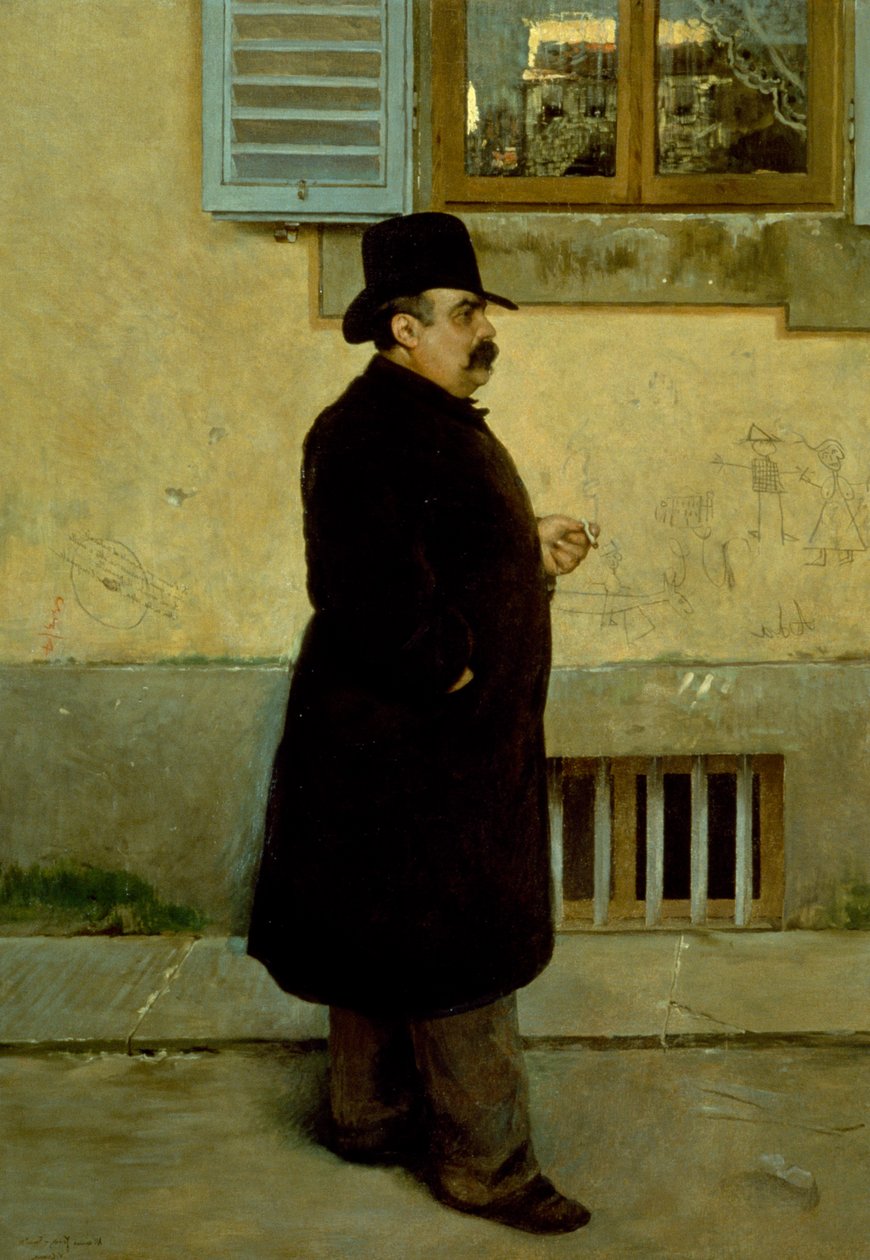 Retrato de Yorick de Vittorio Matteo Corcos (1859-1933), óleo sobre lienzo, 200x140 cm de Vittorio Matteo Corcos