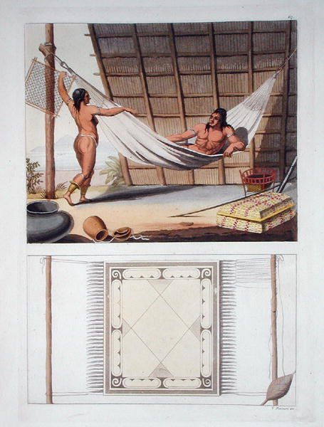 Interior doméstico, tribu Carib, Antillas Holandesas, lámina 67 de 