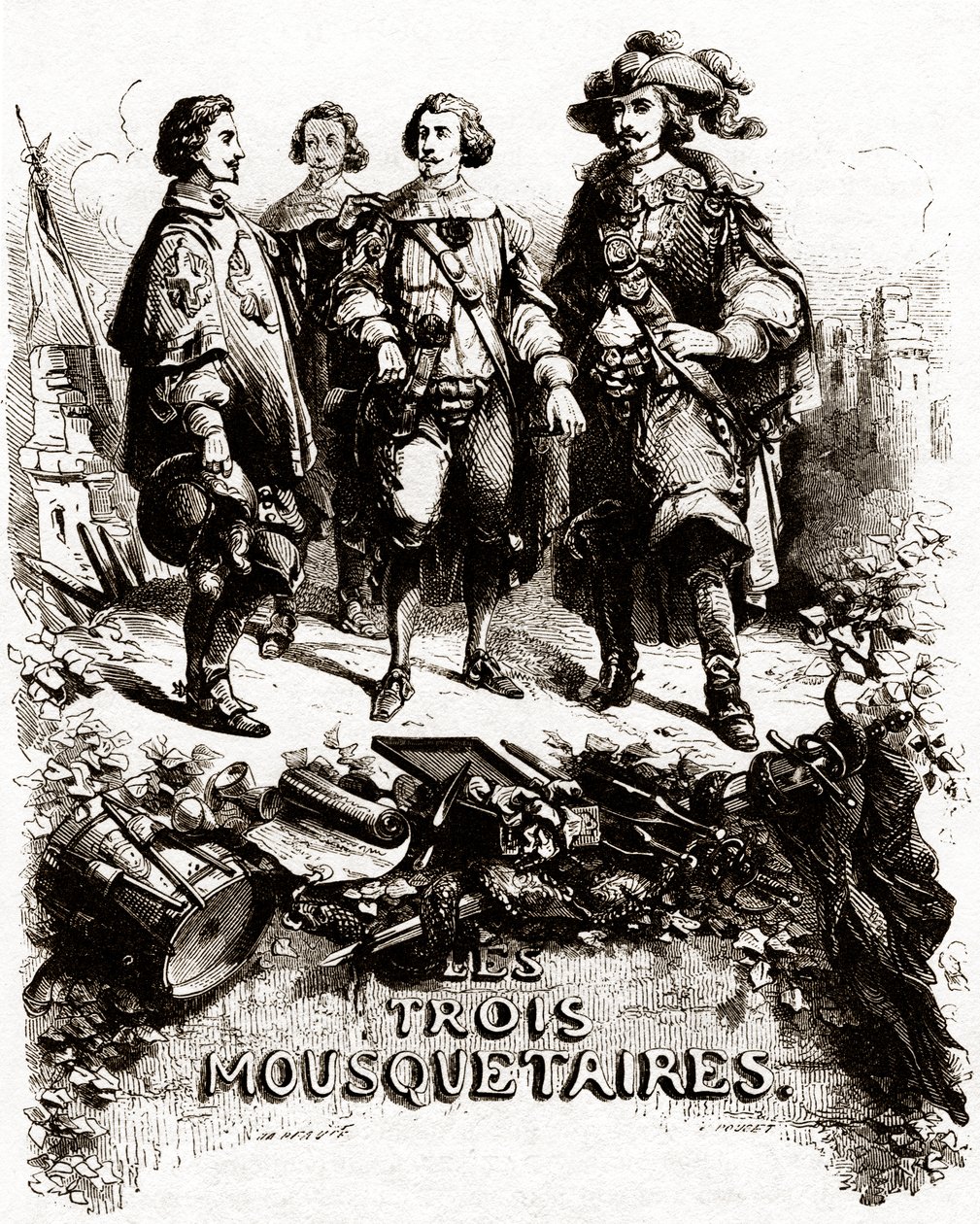 Portada de "Los tres mosqueteros" de Vivant (after) Beauce