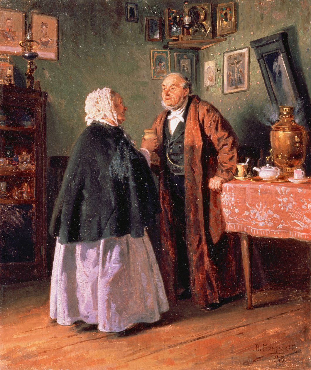 Felicitaciones de Vladimir Egorovic Makovsky