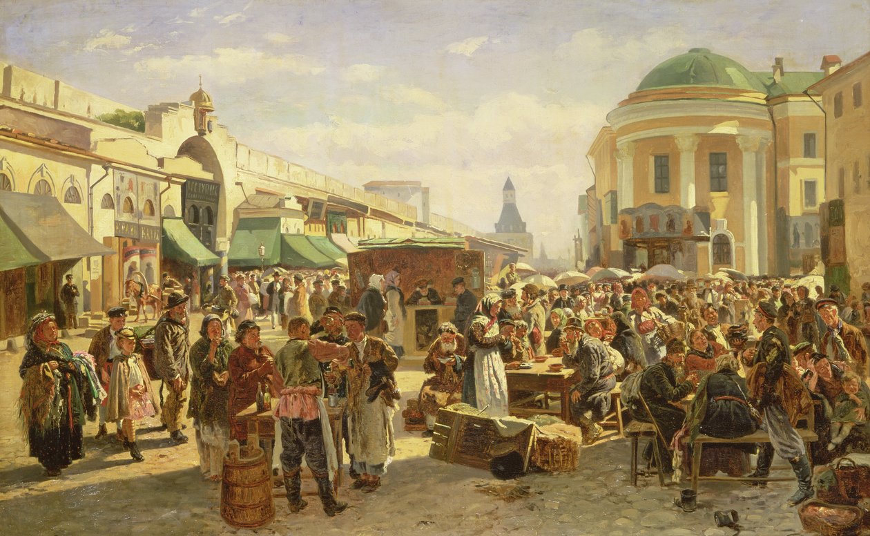 La Feria del Pueblo de Vladimir Egorovic Makovsky