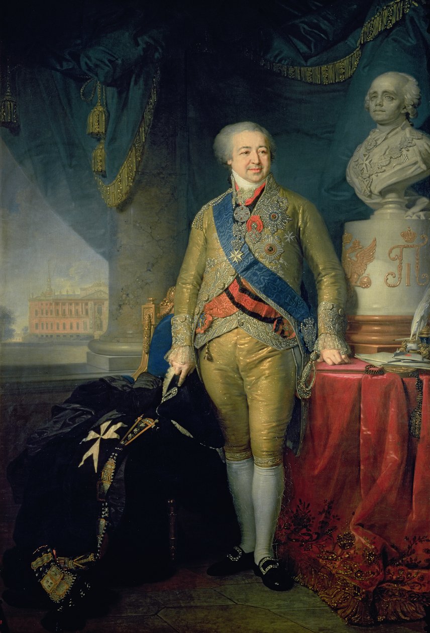 Retrato del Conde Alexander Kurakin (1757-1825), 1802 de Vladimir Lukich Borovikovsky