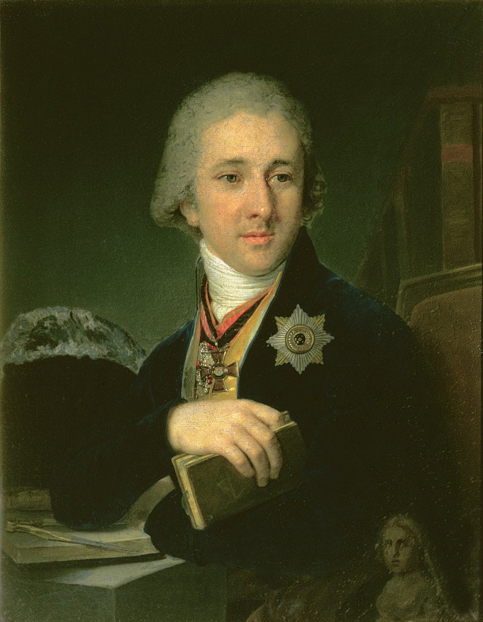 Retrato del autor Alexander Labsin, 1816 de Vladimir Lukich Borovikovsky
