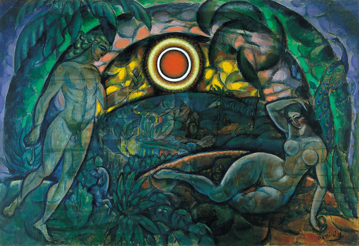 Adán y Eva, 1912 de Daniel Vladimir Baranoff Rossine