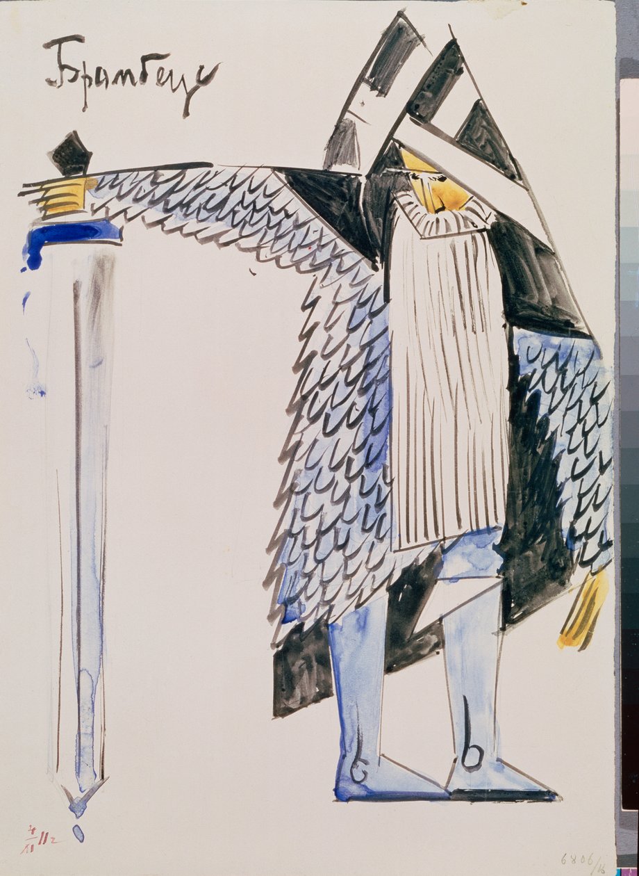 Brambeus - Traje preparatorio para la Pieza de Teatro "Zar Maksemyan" de Vladimir Evgrafovich Tatlin