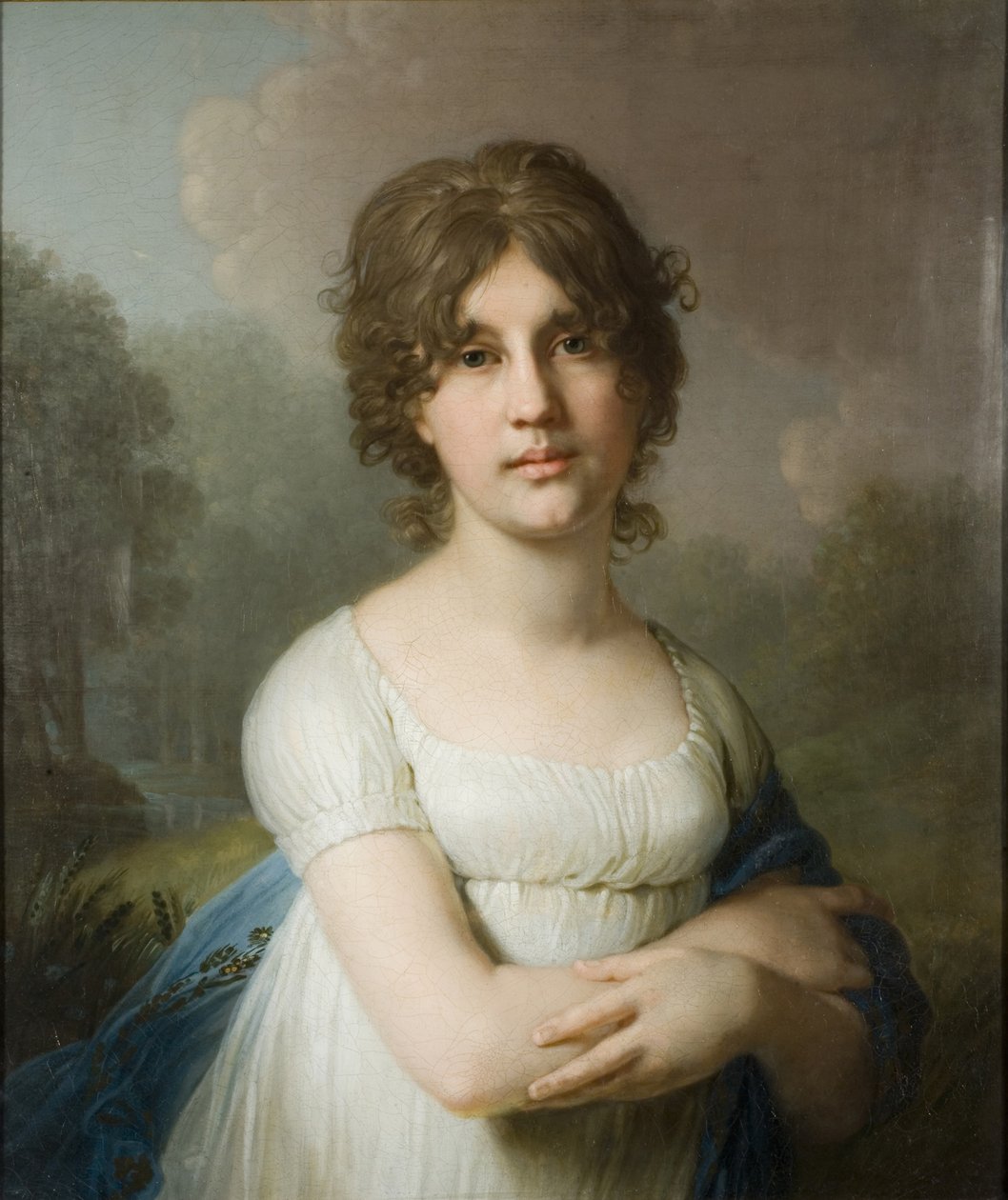 Retrato de la condesa Yekaterina Gavriilovna Gagarina 1783-1861, 1801 de Vladimir Lukich Borovikovsky