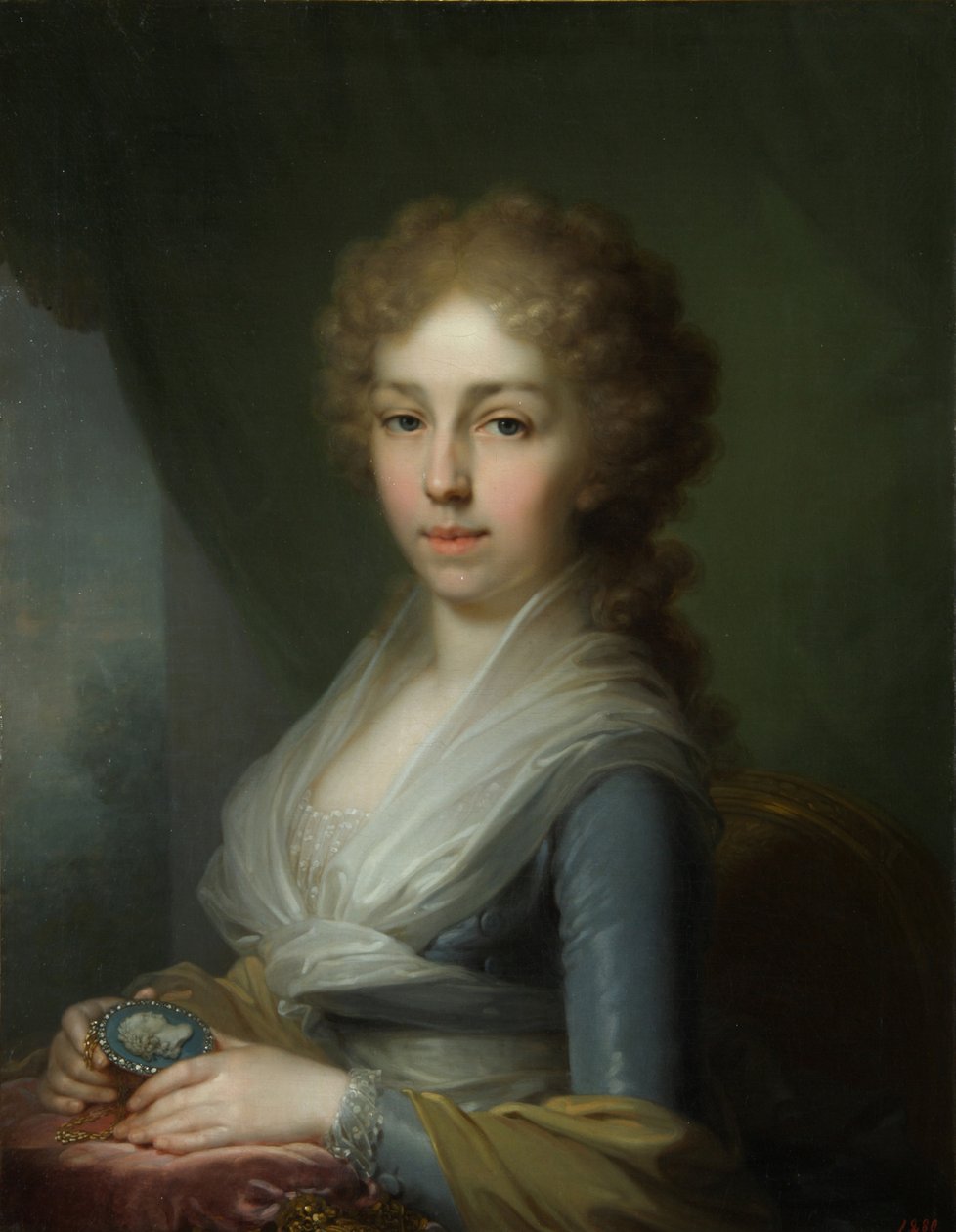 Retrato de la Gran Duquesa Isabel Alexeievna 1779-1826, 1795 de Vladimir Lukich Borovikovsky