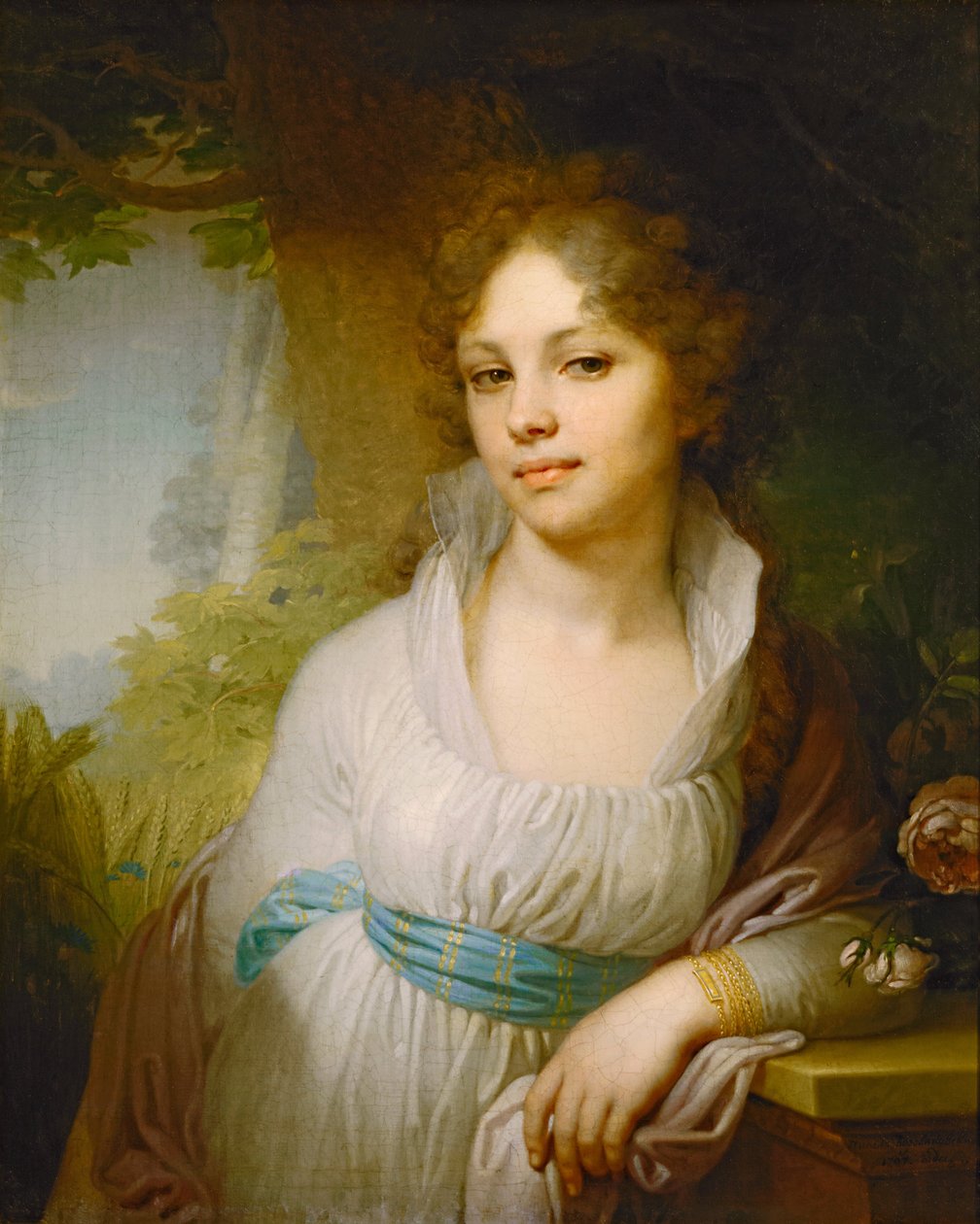 Retrato de Maria Lopukhina, 1797 de Vladimir Lukich Borovikovsky