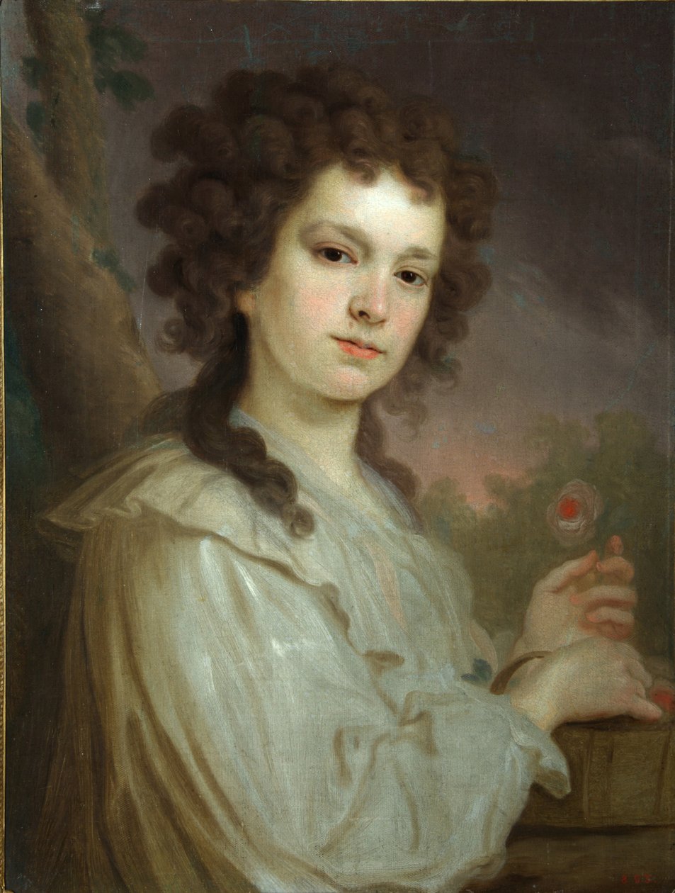 Retrato de Olga Kuzminichna Filippova 1772-1829, 1790 de Vladimir Lukich Borovikovsky