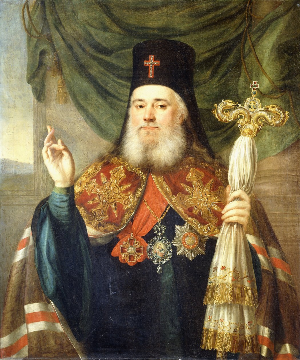 Retrato de Platón, Metropolitano de Moscú y Kolomna de Vladimir Lukich Borovikovsky