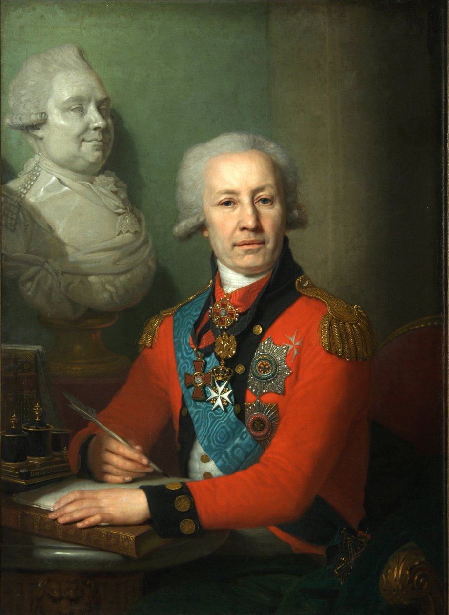 Retrato del barón Alexei Vasilyev, 1800 de Vladimir Lukich Borovikovsky