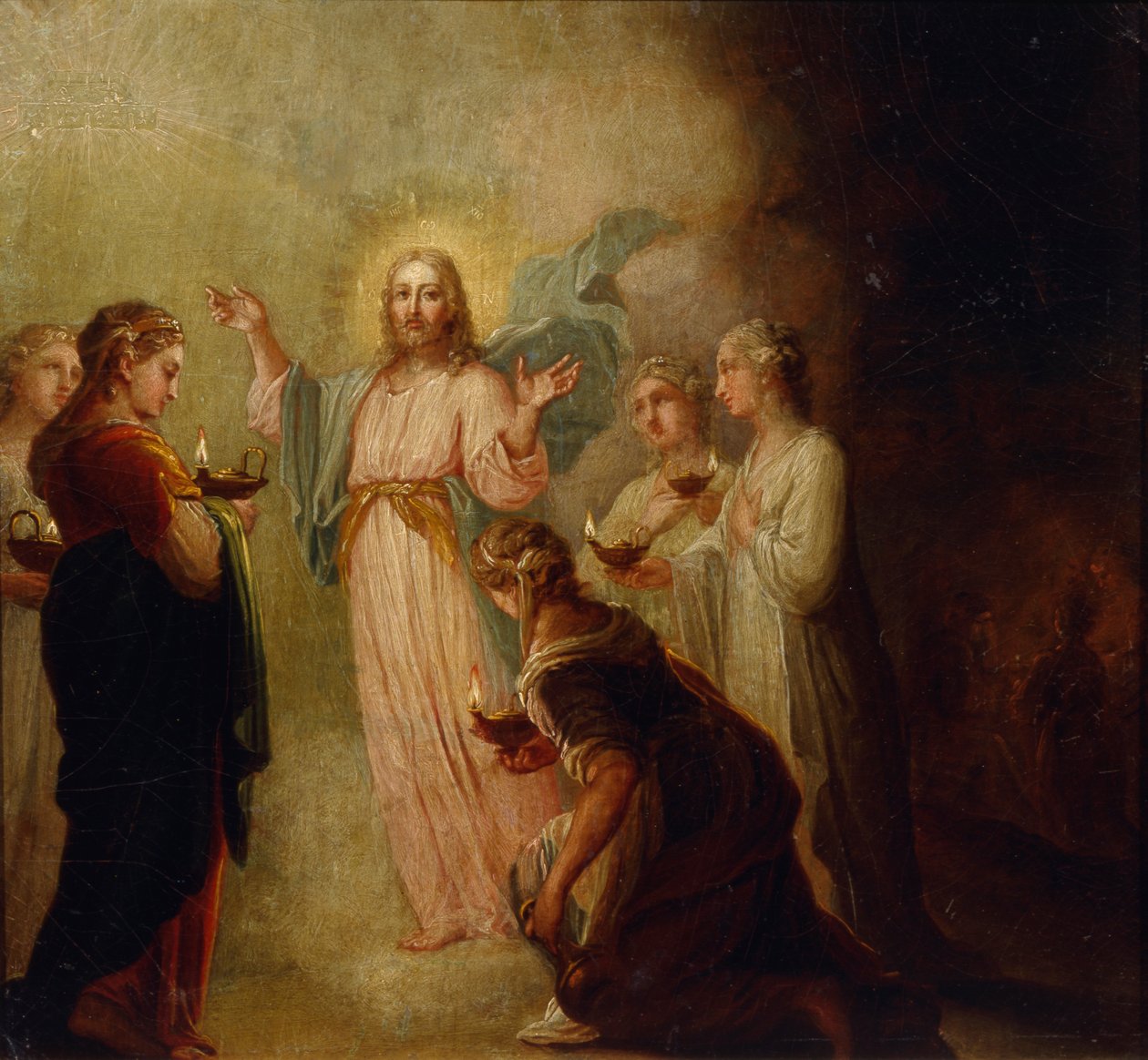 La Parábola de las Vírgenes Prudentes y Necias de Vladimir Lukich Borovikovsky