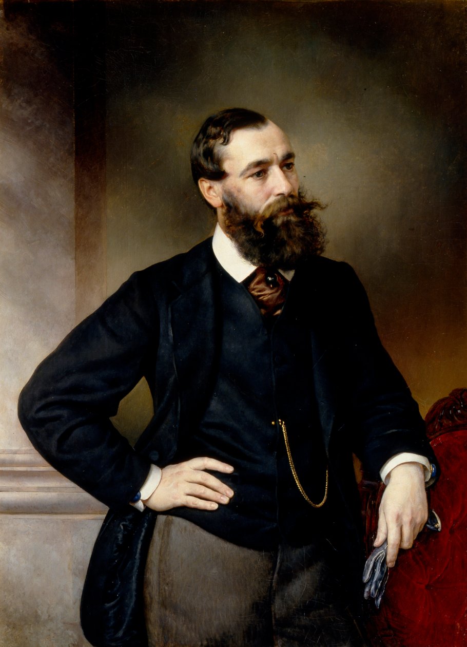 Retrato del jurista y filósofo político Boris Nikolayevich Chicherin, finales del siglo XIX de Vladimir Ossipovitch Sherwood