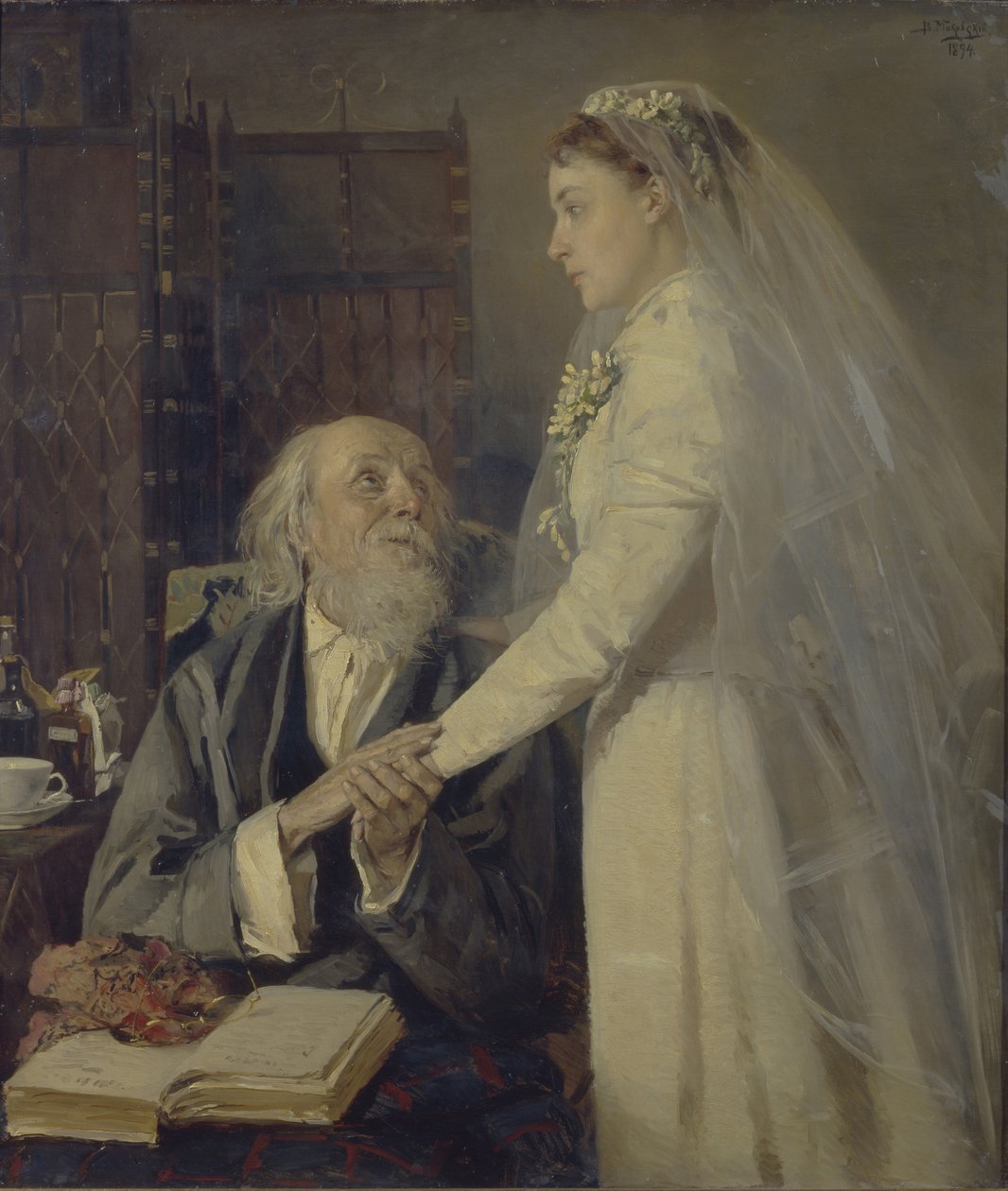 Antes de la boda. Despedida, 1894 de Vladimir Yegorovich Makovsky