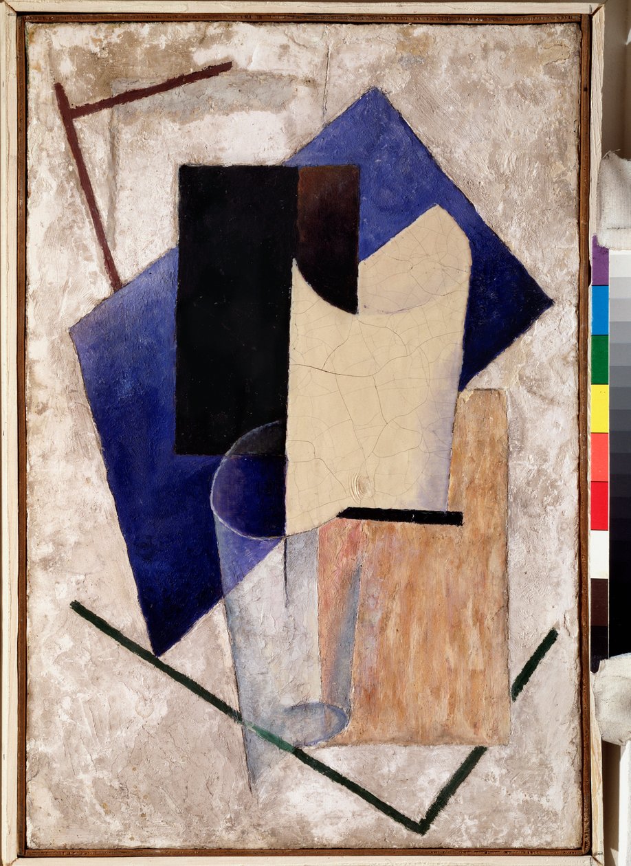 Nature morte (Naturaleza muerta), c.1920 (óleo sobre madera) de Vladislav Maximilianovich Strzheminsky