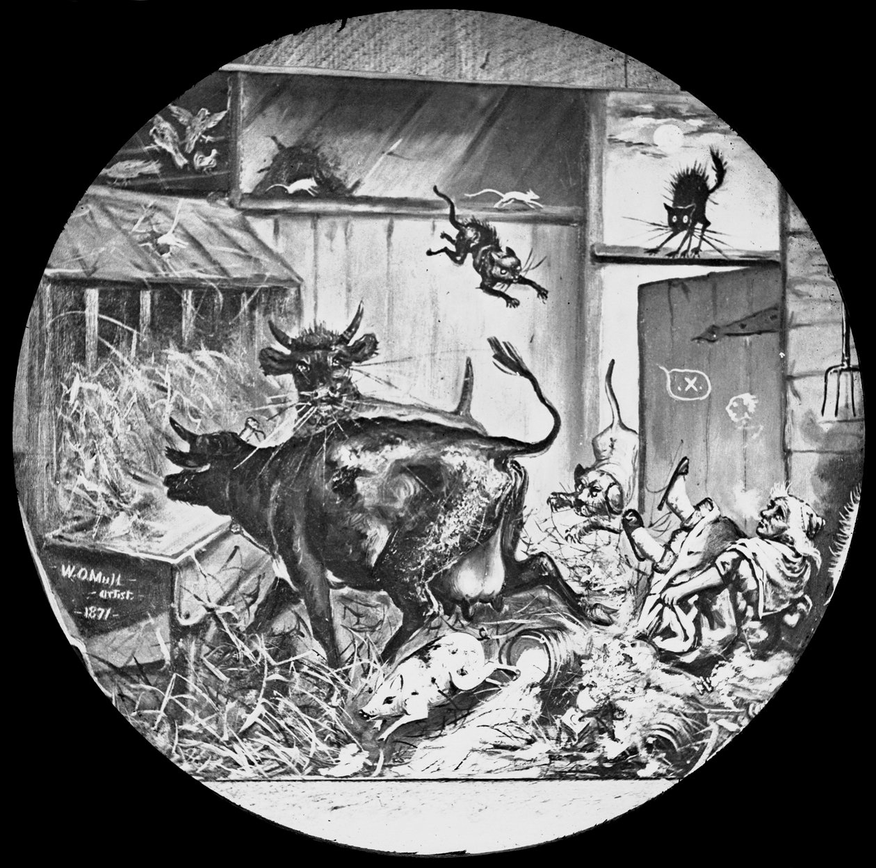 Origen del Incendio de Chicago, c.1871 de W. O. Mull