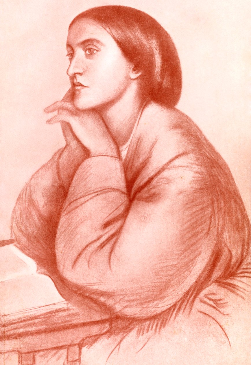Christina Georgina Rossetti, poeta inglesa, 1912 de WA Mansell