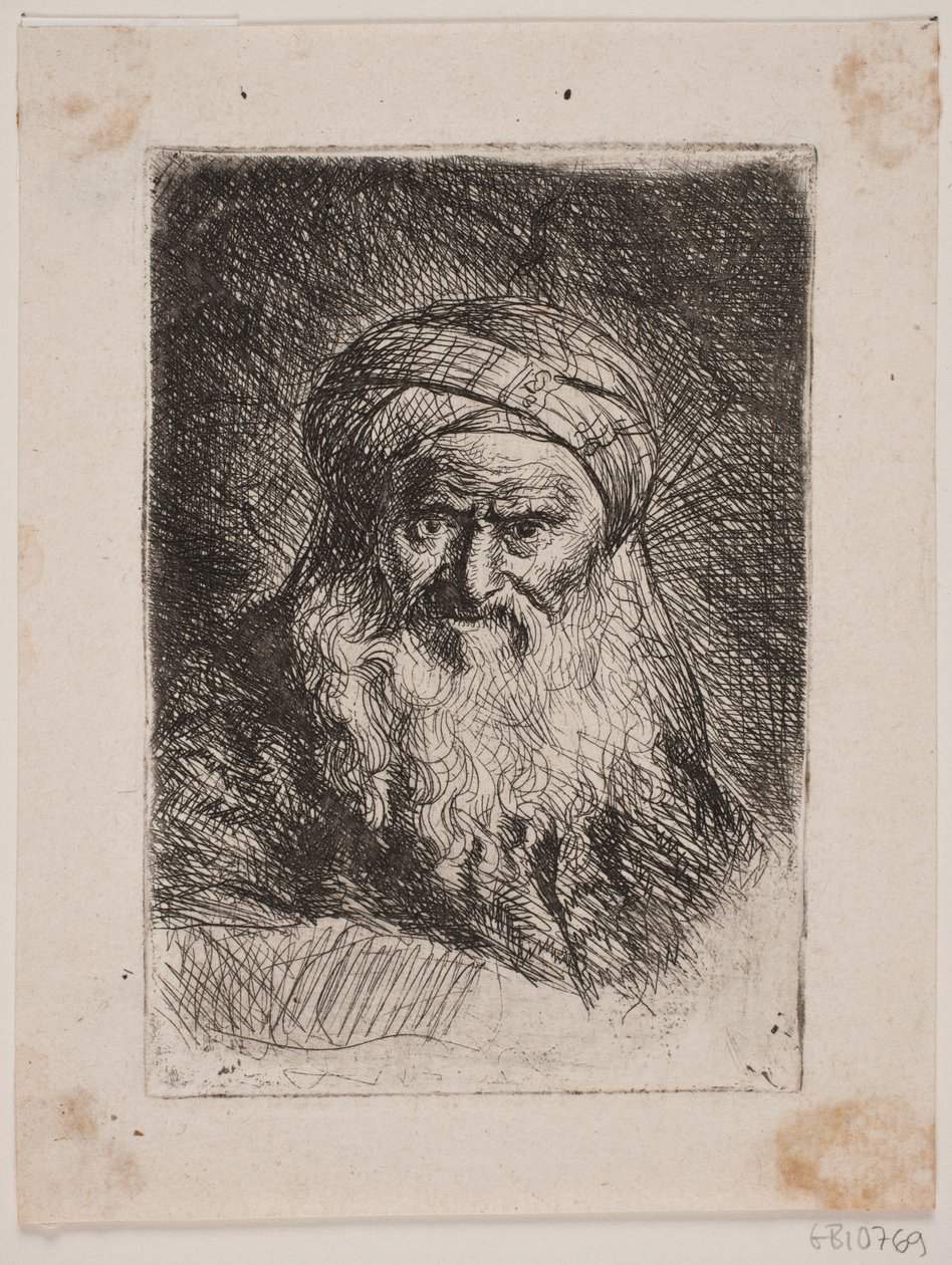 Viejo con turbante de W.A. Müller