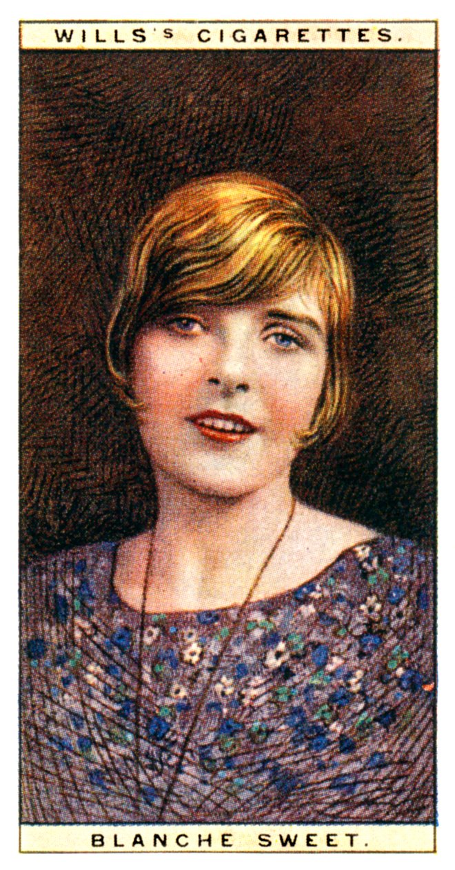 Blanche Sweet 1896-1986, actriz estadounidense, 1928 de WD and HO Wills