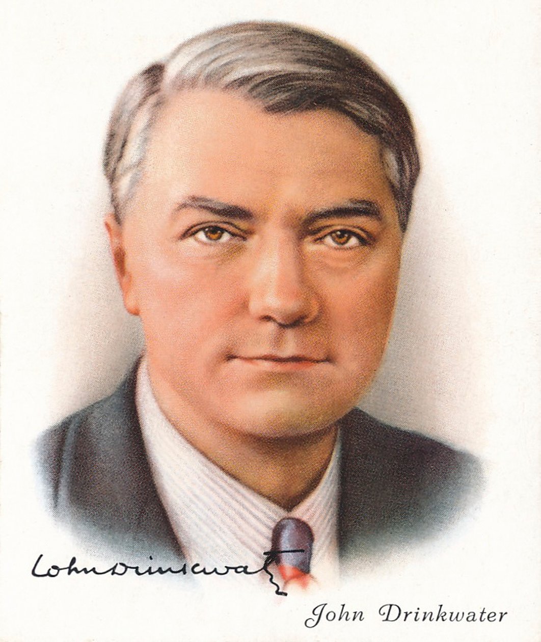John Drinkwater, 1937. Artistas: Desconocido, WD & HO Wills de WD and HO Wills